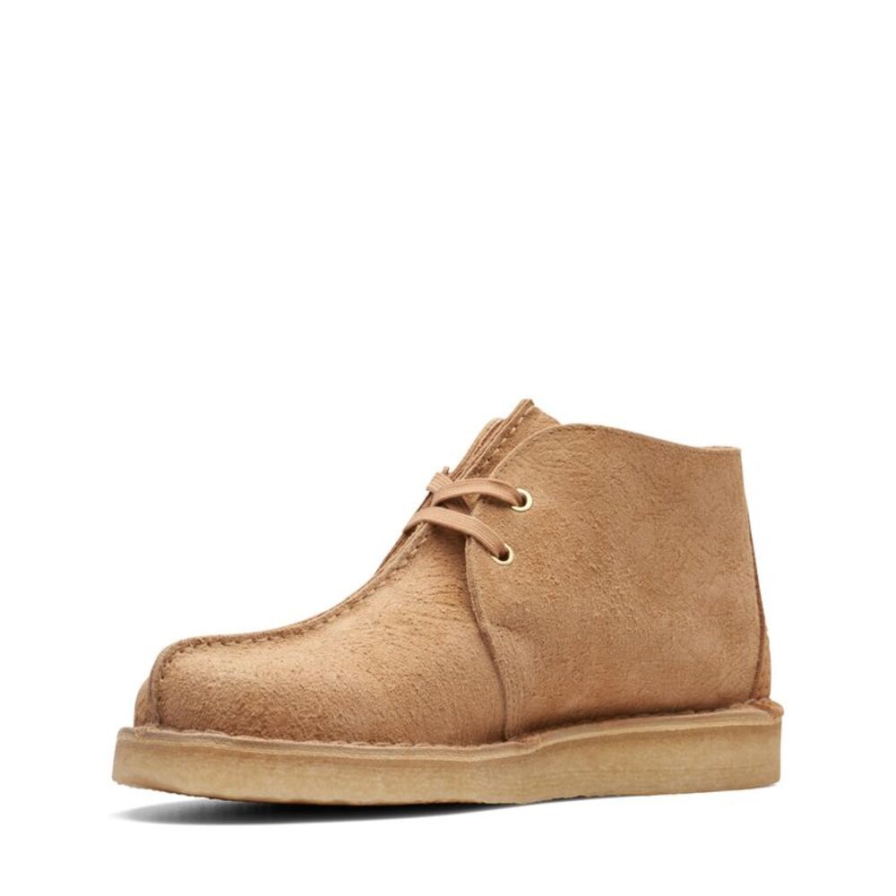 Clarks Mens Desert Trek Hi Brown Boots (NWT) - Picture 4 of 6